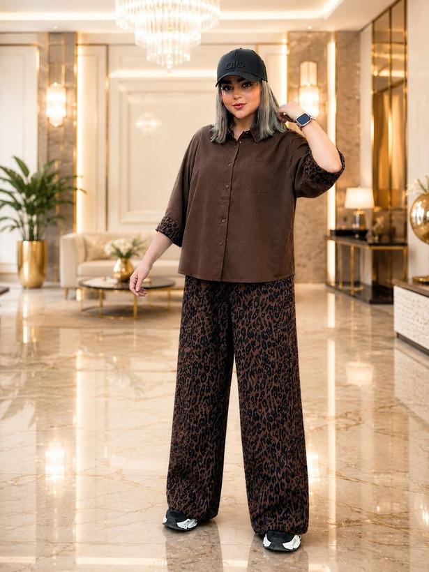 شومیز و شلوار زنانه فری سایز